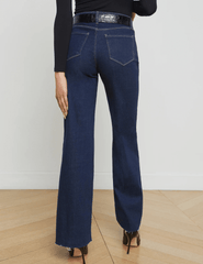 L'Agence - L’AGENCE Scottie High Rise Wide Leg Jeans in Koval - Buy Online