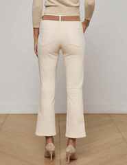 L'Agence - L'AGENCE Noya Cropped Slim Flare Jeans in French Vanilla - Buy Online