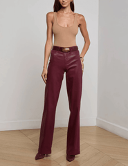 L'Agence - L'AGENCE Clayton High Rise Wide Leg Coated Jeans - Buy Online