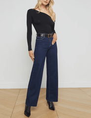 L'Agence - L’AGENCE Scottie High Rise Wide Leg Jeans in Koval - Buy Online