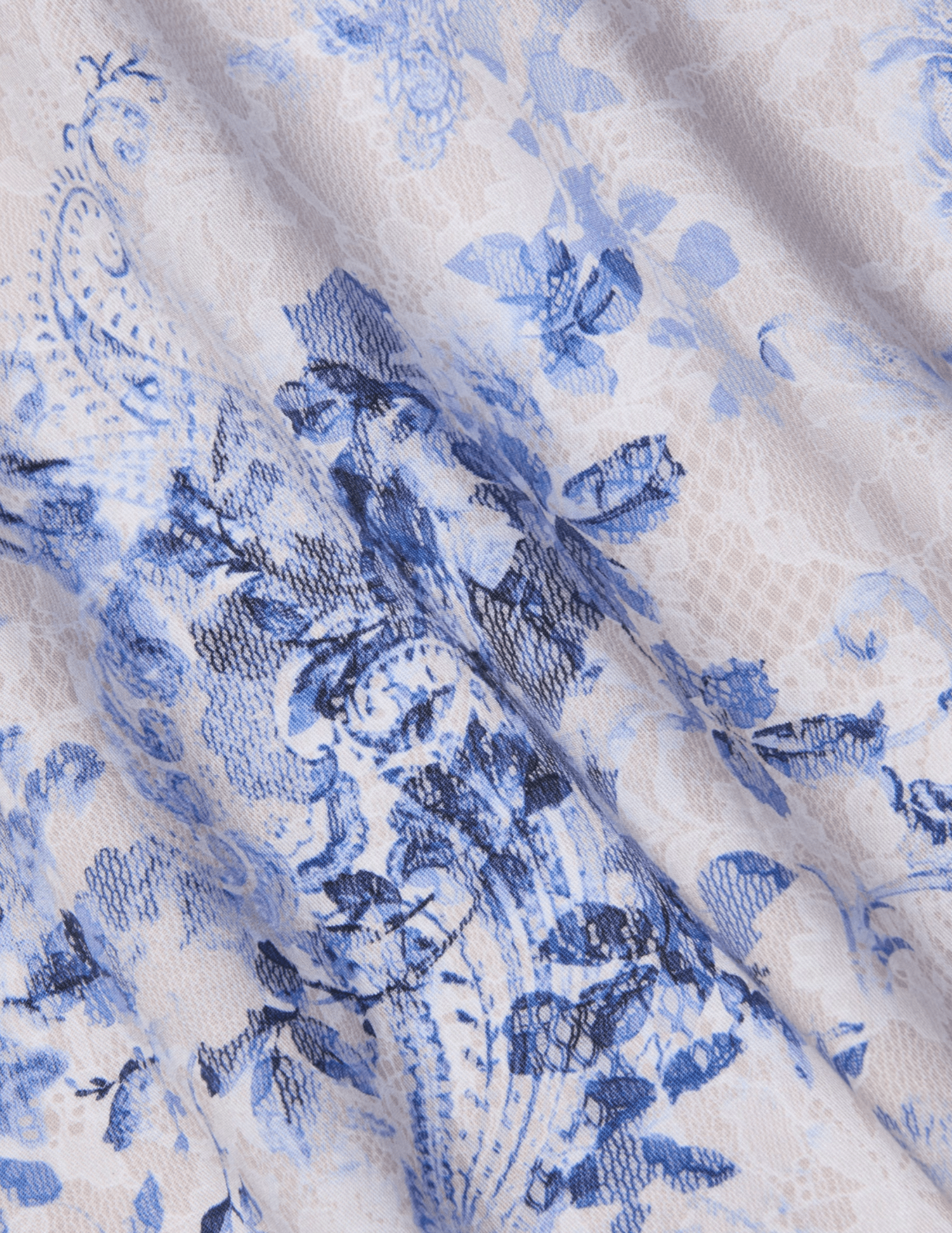 L'Agence - PRE-ORDER-L'AGENCE Sutton Beaded Strap Maxi Dress in Ivory Blue Paisley - Buy Online