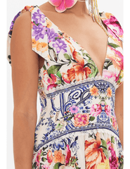 Camilla Tie Shoulder Mini Dress