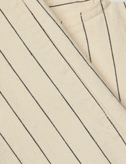 L'Agence - L'AGENCE Wanda High Rise Cropped Wide Leg Pant in Ecru Navy Stripe - Buy Online