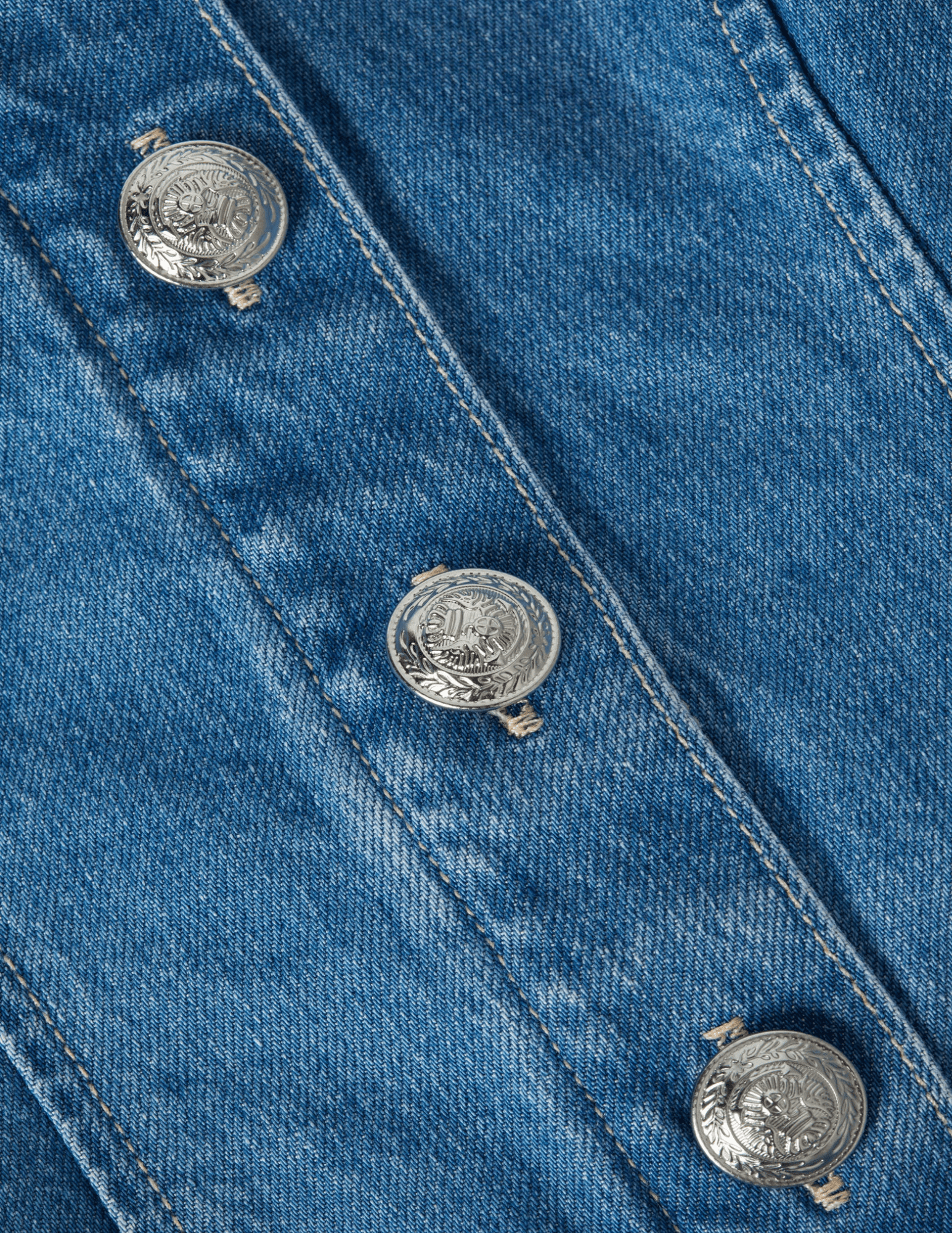 L'Agence - L’AGENCE Saga Denim Square Neck Bustier Top in Tipton - Buy Online