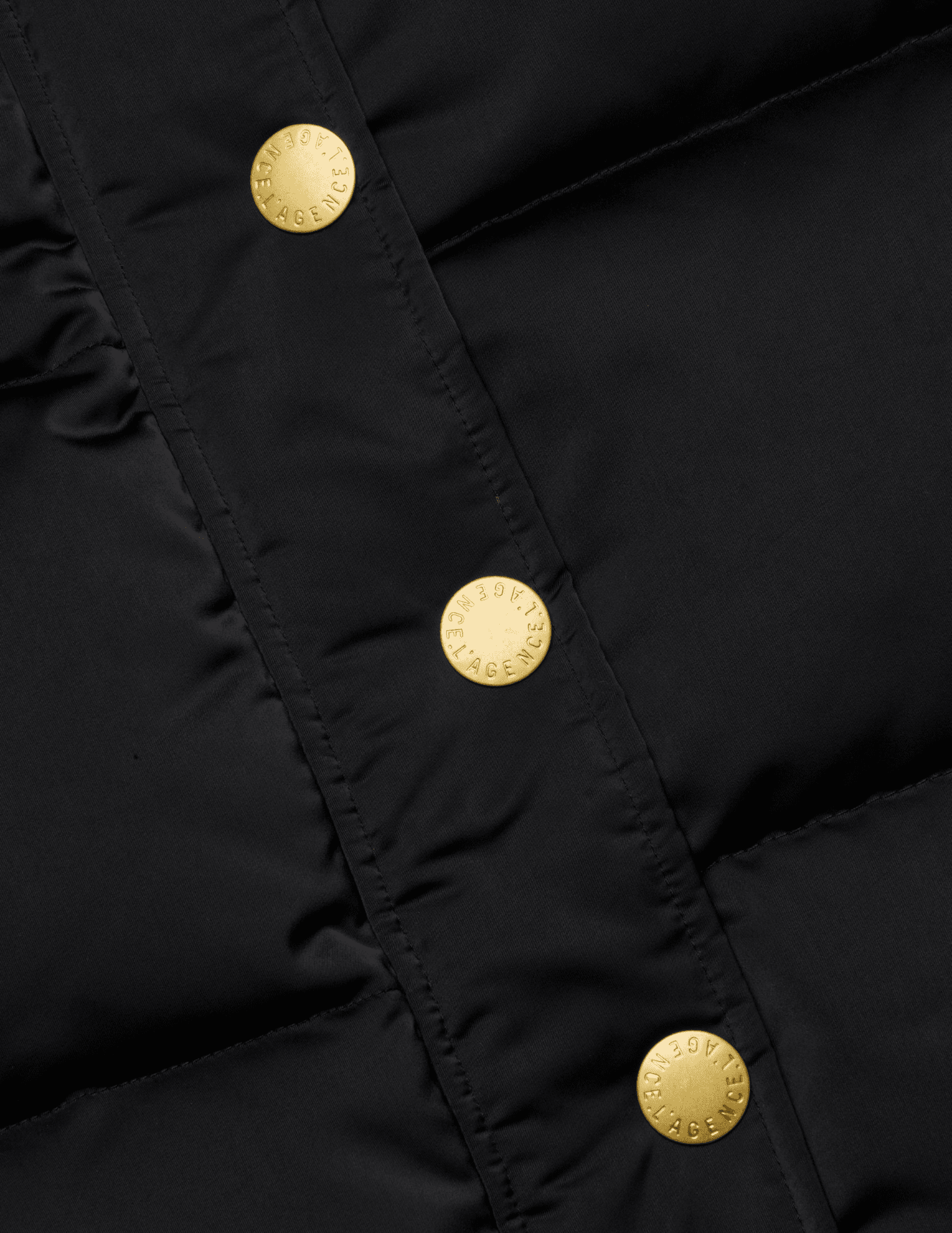 L'Agence - L'AGENCE Nalo Faux Fur Collar Puffer Vest in Black - Buy Online