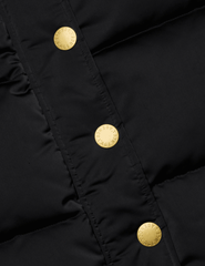 L'Agence - L'AGENCE Nalo Faux Fur Collar Puffer Vest in Black - Buy Online