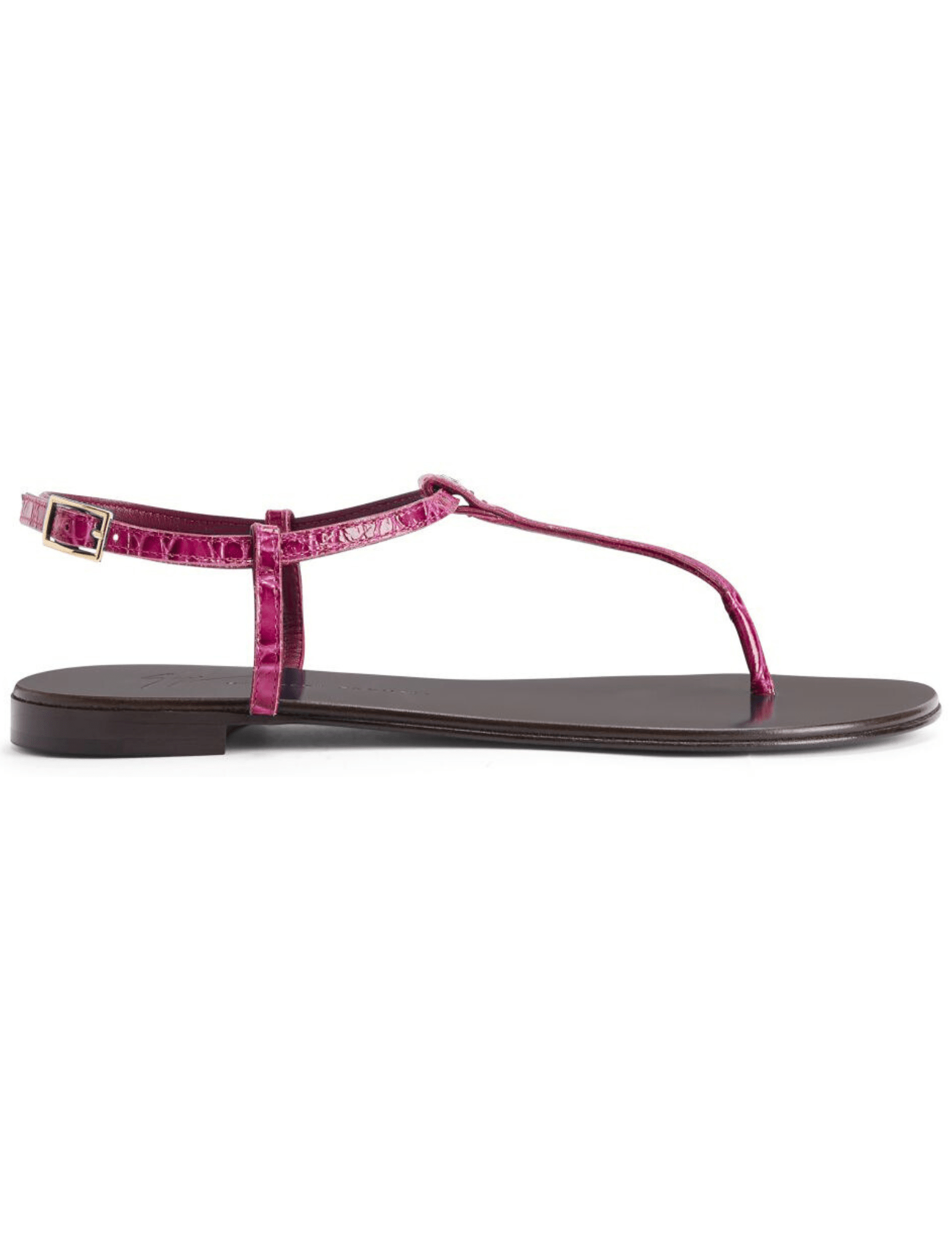Giuseppe Zanotti - Giuseppe Zanotti Doriaane Croc Flat Sandal - Buy Online