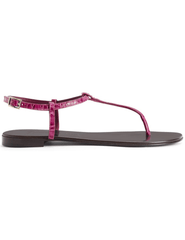 Giuseppe Zanotti - Giuseppe Zanotti Doriaane Croc Flat Sandal - Buy Online