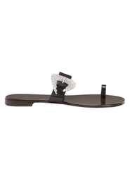 Giuseppe Zanotti - Giuseppe Zanotti Ludhovica Flat Embellished Sandal - Buy Online