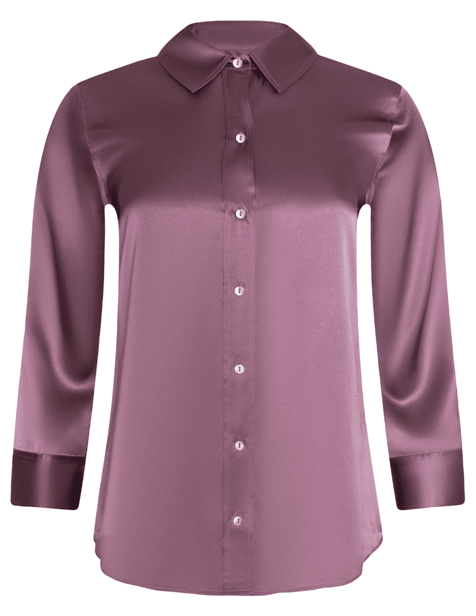 L’AGENCE Dani Three Quarter Sleeve Blouse in Dusty Orchid