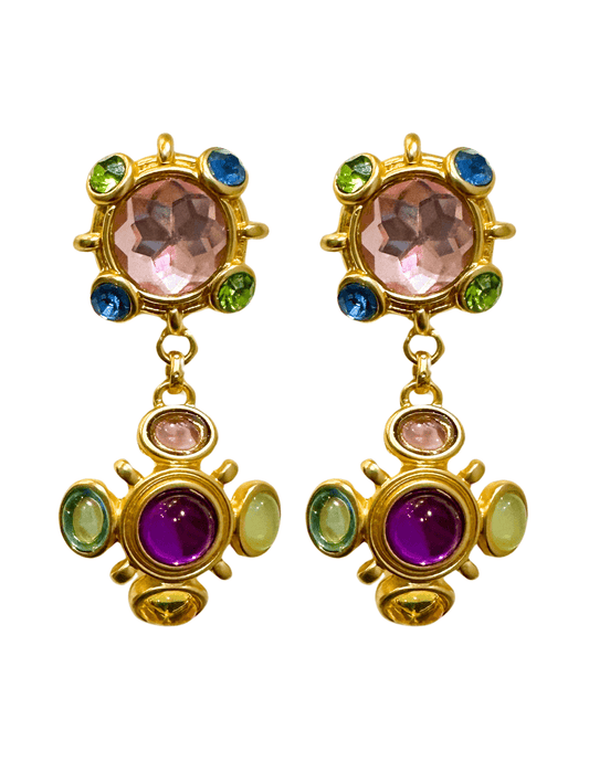 St. Barths La Robe - St. Barths La Robe Gemstone Statement Clip-on Earring - Buy Online
