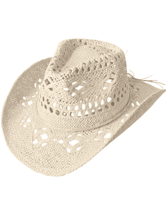 St. Barths La Robe Libby Straw Western Hat in Ivory - Buy Online