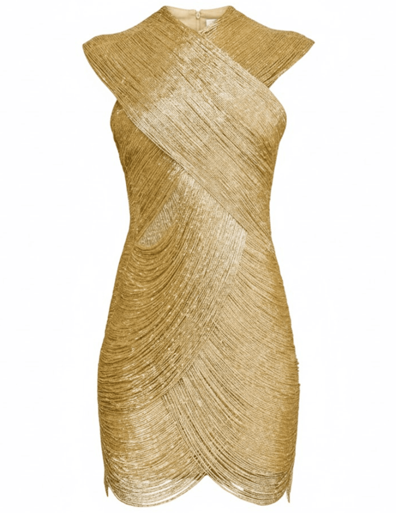 Cult Gaia Lyon Beaded Mini Dress Light Gold Cult Gaia Lyon Beaded Mini Dress Light Gold