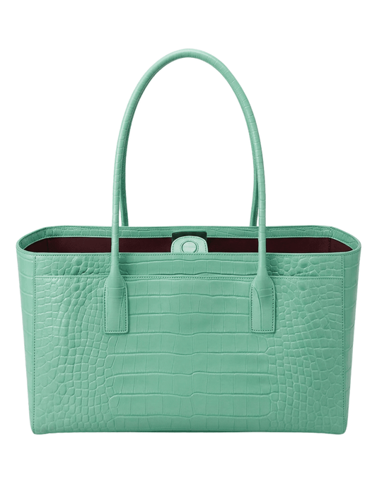 Austin Blaze Velma Croc Shoulder Tote Mint