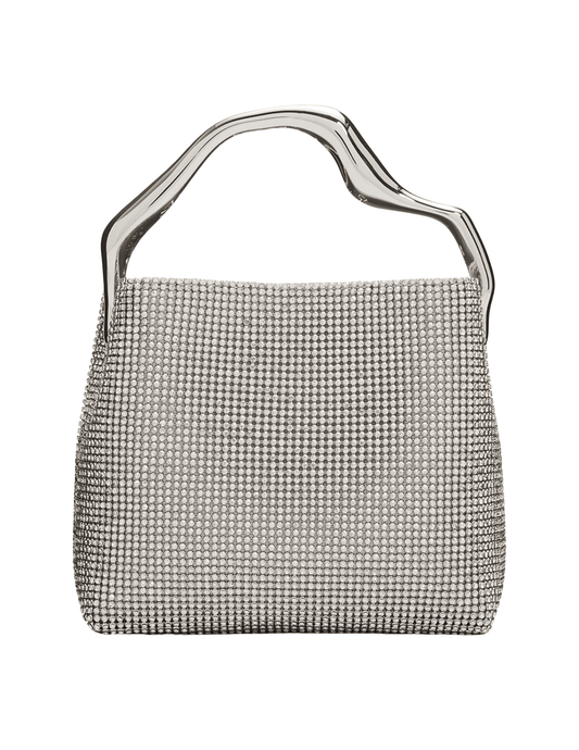 Cult Gaia Solene Mini Rhinestone Bag in Clear