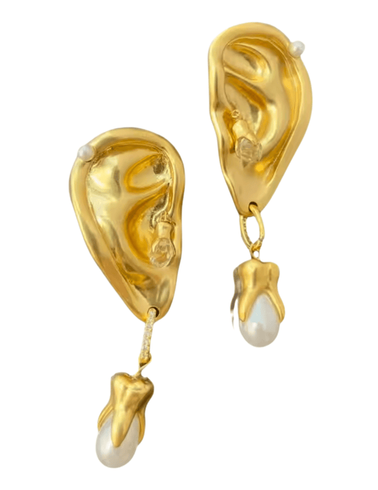 Fleur de Camélia - Fleur de Camélia Chloe Clip-On Earrings - Buy Online