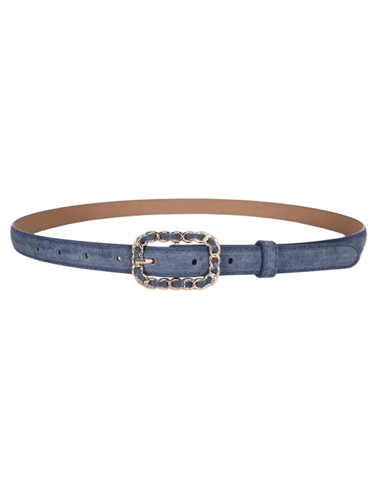 Fleur de Camélia - Fleur de Camélia Kimmy Suede Chain Buckle Belt - Buy Online