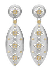 Fleur de Camélia Tristan Dangle Earrings in Silver