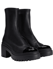 Giuseppe Zanotti Liora Chunky Ankle Boots in black side view
