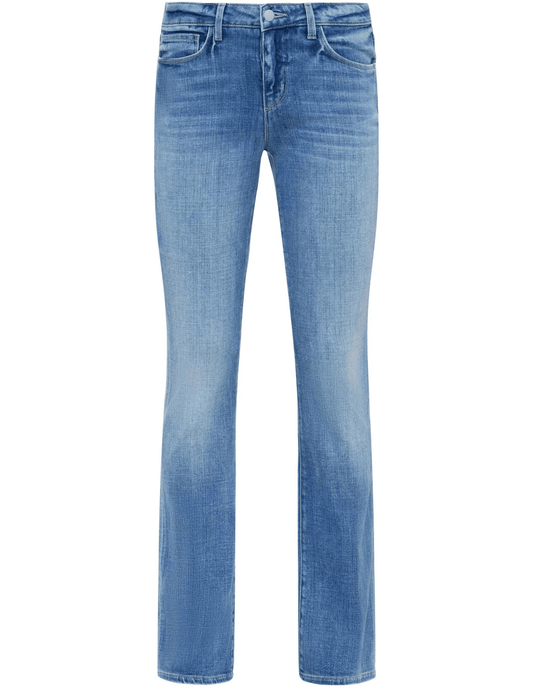 L’AGENCE Cara Low-Rise Bootcut Jeans in Ibarra front view