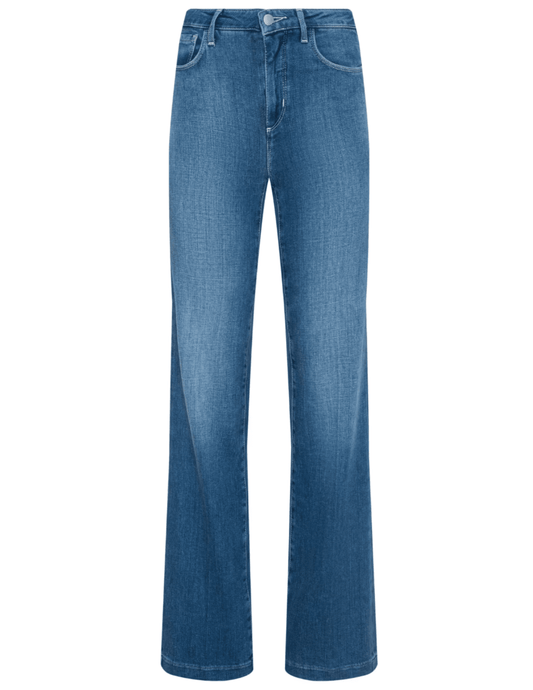 L’AGENCE Clayton High Rise Wide Leg Jean in Riverside medium-blue wash