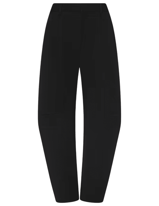 L'AGENCE Colby Barrel Trouser in Black