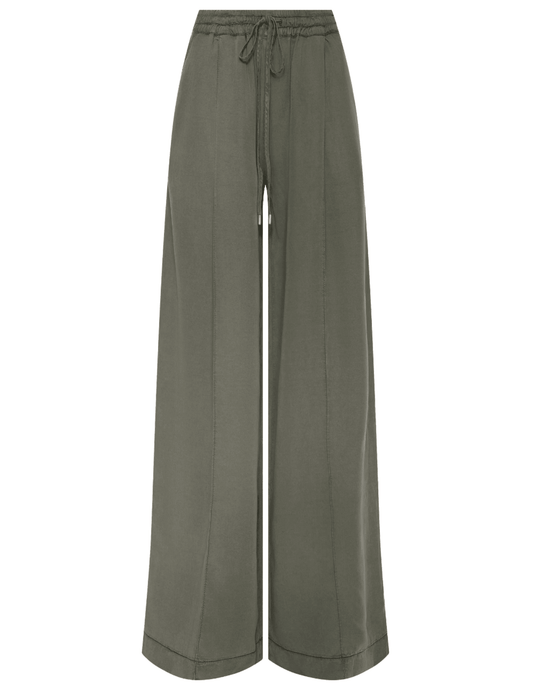 L'AGENCE Connie drawstring trouser in Smokey Olive