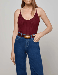 L'Agence - L'AGENCE Gelina Ruched Scoop-Neck Bodysuit - Buy Online