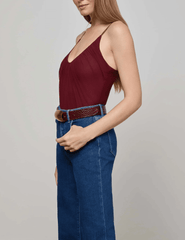 L'Agence - L'AGENCE Gelina Ruched Scoop-Neck Bodysuit - Buy Online