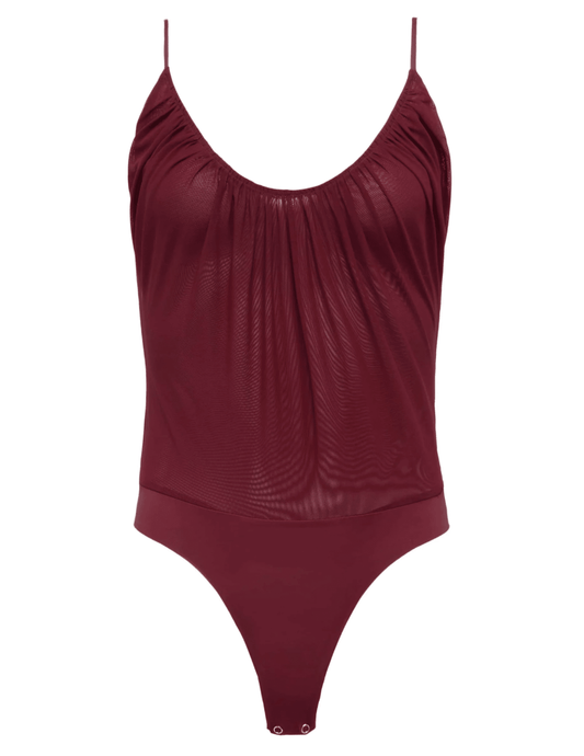 L'Agence - L'AGENCE Gelina Ruched Scoop-Neck Bodysuit - Buy Online