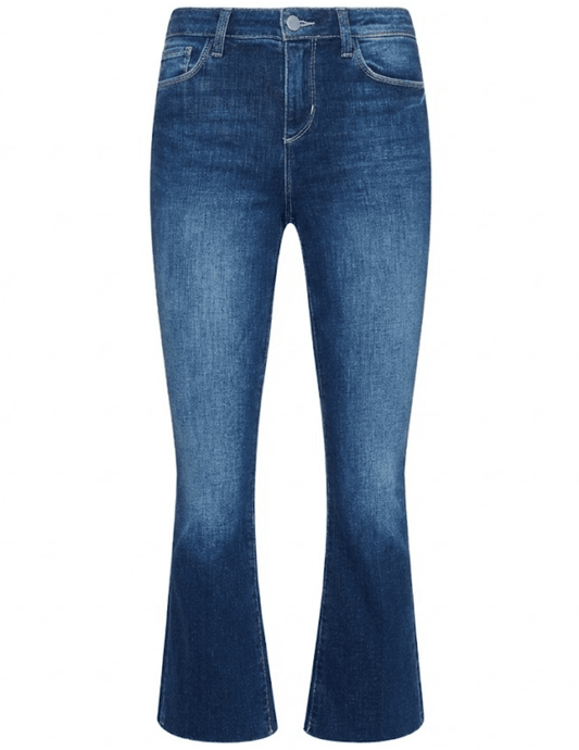 L’AGENCE Kendra high rise crop flare jean in Delaney