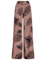 L’AGENCE Lillian wide leg pants hazelnut palm print