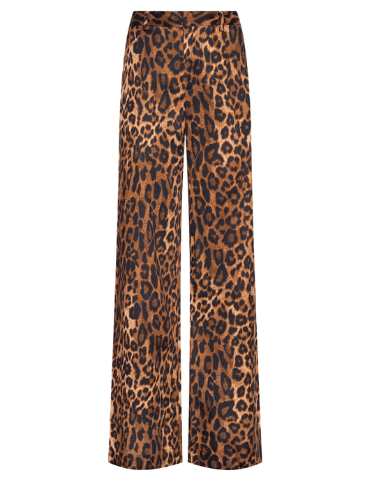 view of L’AGENCE Livvy Javan Leopard Straight Leg Trouser