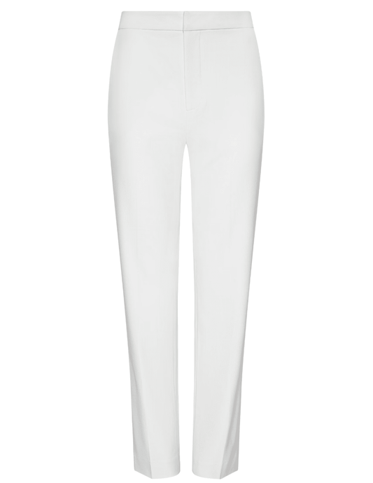 L'AGENCE Rebel high-waisted straight-leg trouser in white