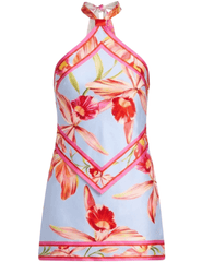 Retrofête Adelaide Silk Mini Dress in L'Acqua Orchid