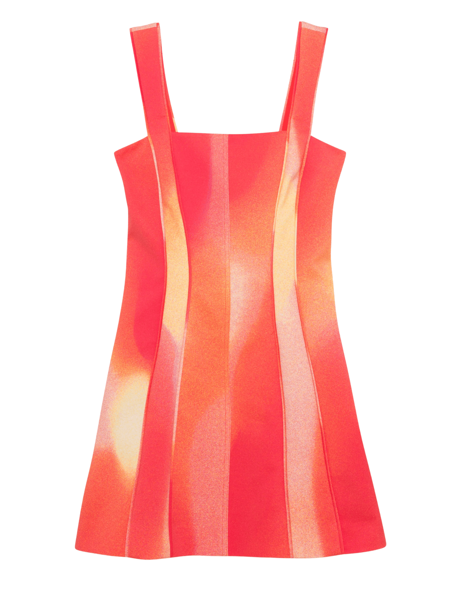 Simkhai Calyx Mini Dress Golden Hour Sunset Print