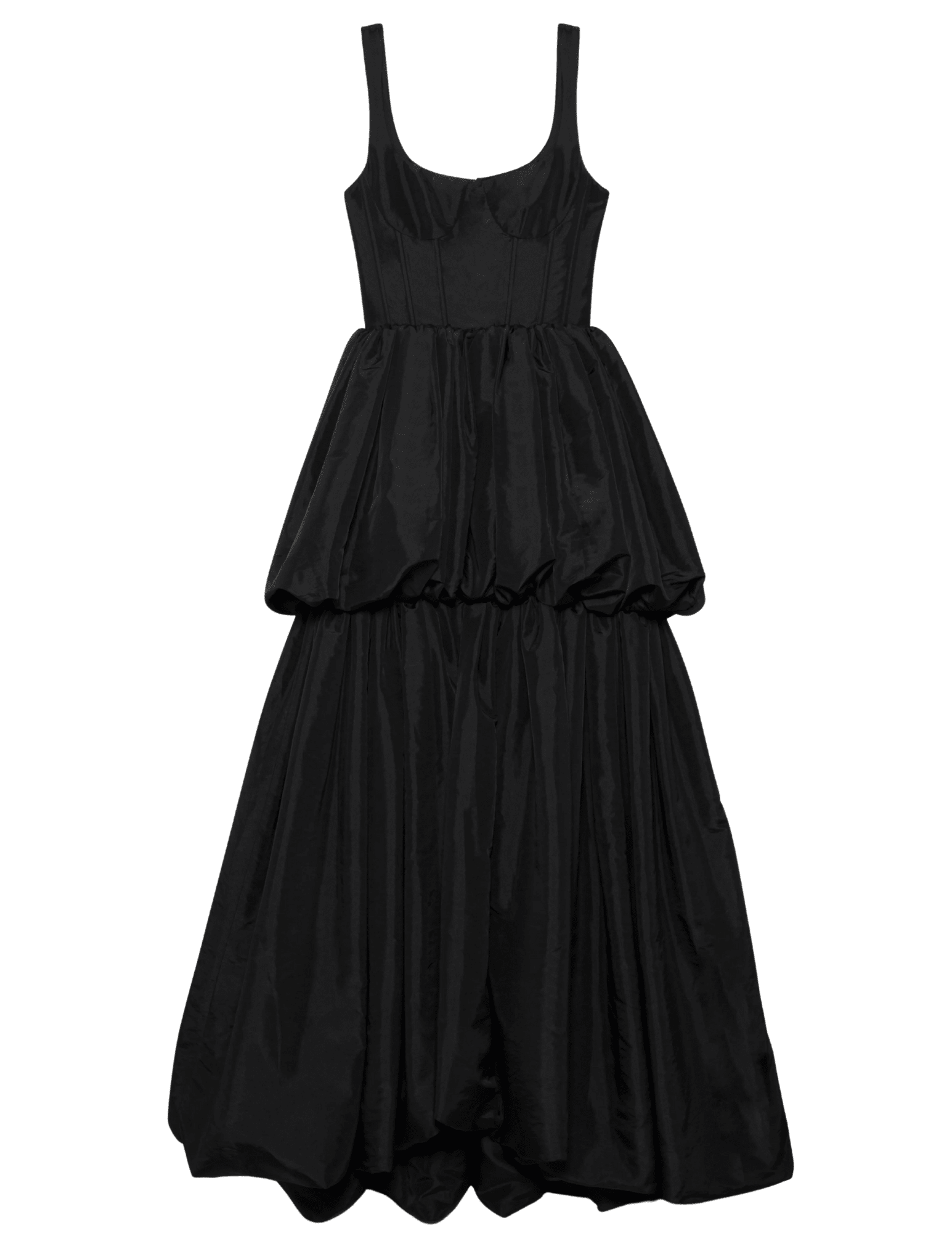 simkhai black dress Simkhai Tabitha Double Bubble Gown in Black-SALE