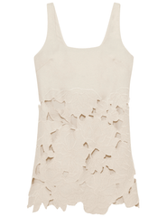 Simkhai - Simkhai Ziva Embroidered Mini Dress in Marshmallow - Buy Online
