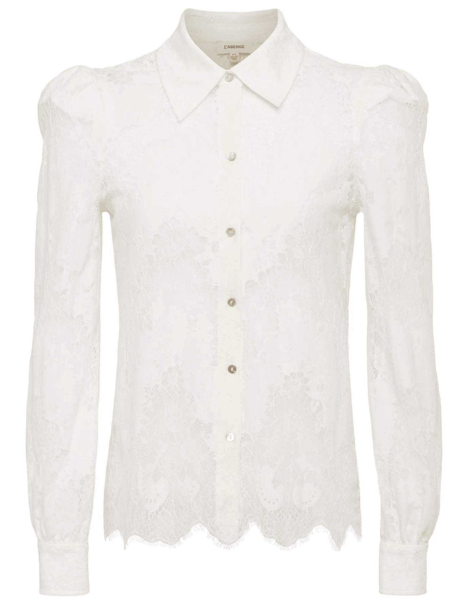 L'aube Blanc Geometric Lace Blouse L'aube Blanc Geometric Lace Blouse