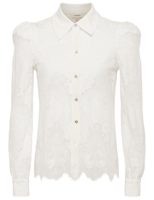 L'Agence - L'Agence Jenica Chevron Lace Blouse - Buy Online