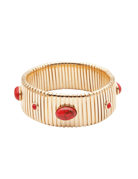 Austin Blaze - Austin Blaze Stretch Stone Metallic Bracelet - Buy Online