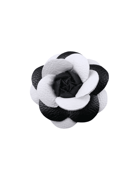 Fleur de Camélia - Fleur de Camélia Vegan Leather Camellia Brooch - Buy Online
