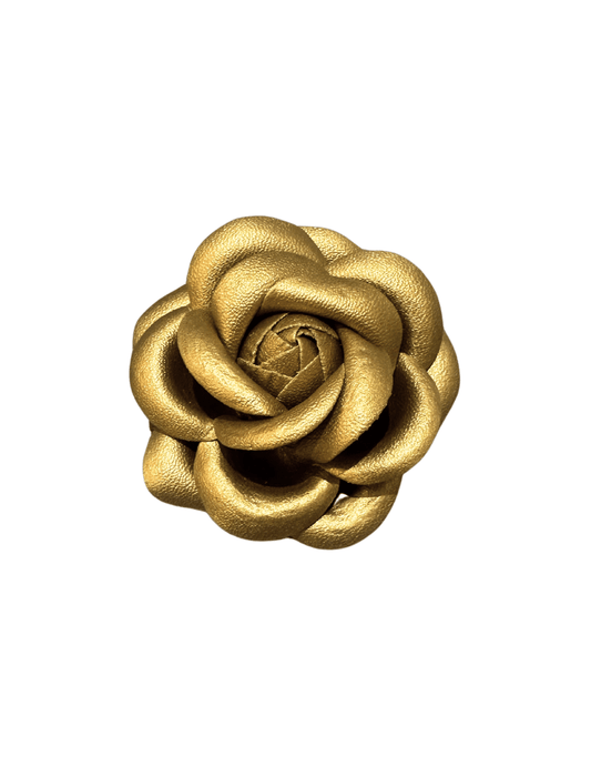 Fleur de Camélia - Fleur de Camélia Metallic Camellia Brooch - Buy Online