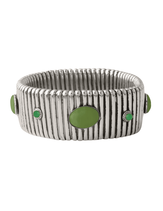 Austin Blaze - Austin Blaze Stretch Stone Metallic Bracelet - Buy Online
