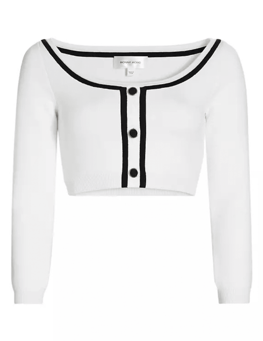 Ronny Kobo - Ronny Kobo Watkins Cropped Knit Cardigan - Buy Online