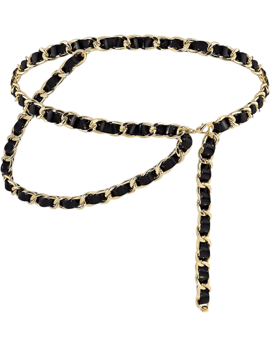 Fleur de Camélia - Fleur de Camélia Leather Chain Belt - Buy Online
