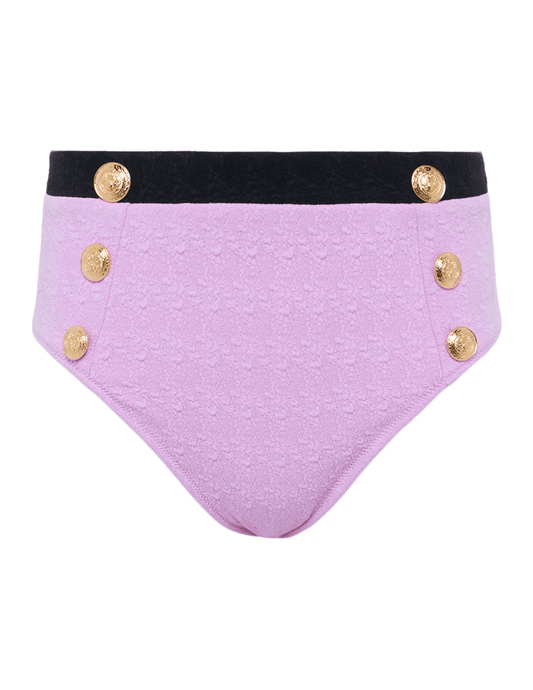L'Agence - L'Agence Vanessa Color-Block High Waisted Bikini Bottom - Buy Online
