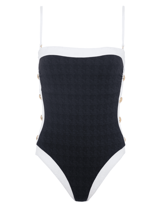 L'Agence - L'Agence Tory Square Neck One Piece Swimsuit - Buy Online
