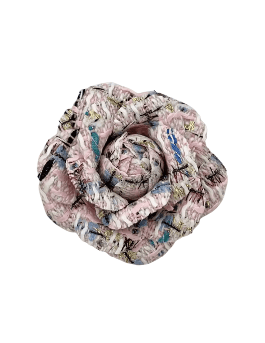 Fleur de Camélia - Fleur de Camélia Tweed Camellia Brooch - Buy Online