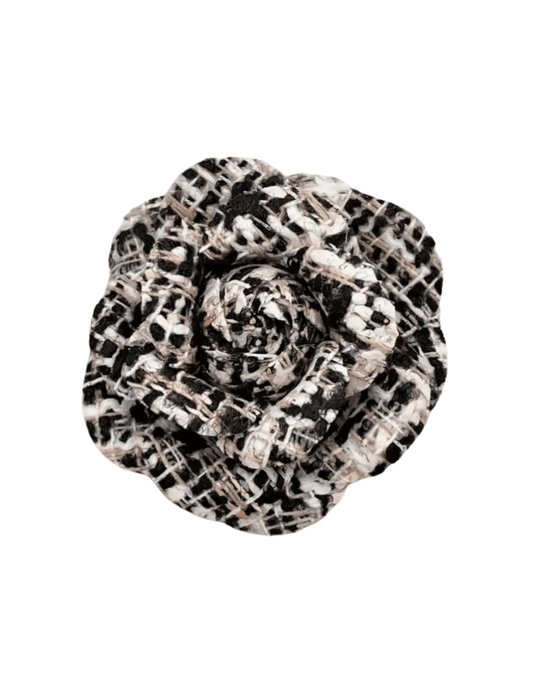 Fleur de Camélia - Fleur de Camélia Tweed Camellia Brooch - Buy Online